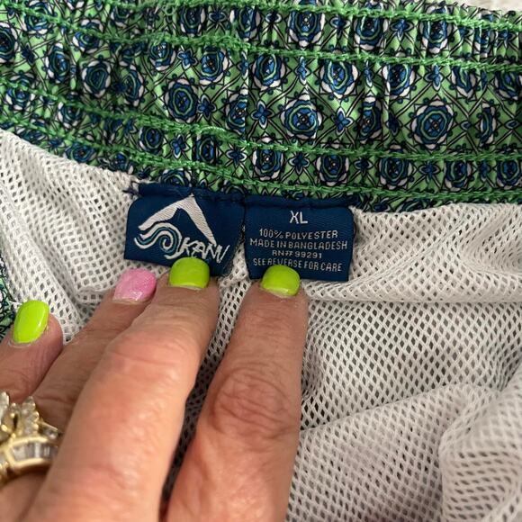 Kanu Surf XL men's swim trunks board shorts lined with mesh pull on elastic tie - Picture 6 of 12